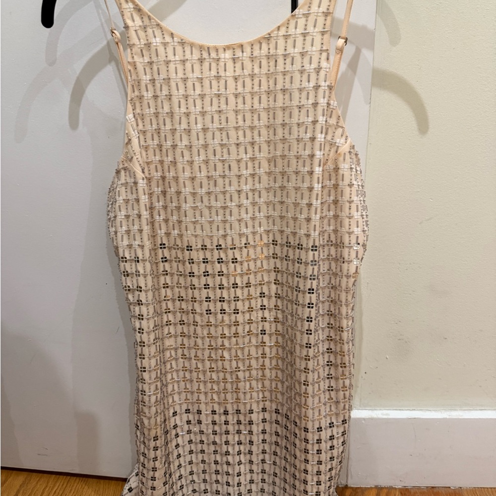 Parker mini peach sequin Dress